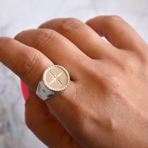 Sello silver statement plata - Listo para enviar