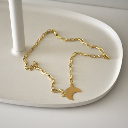 Choker luna oro - Listo para enviar