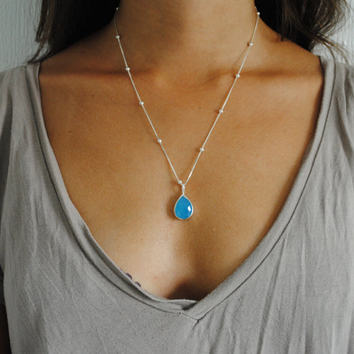 GOTA CALCEDONIA AZUL