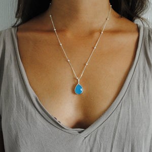 GOTA CALCEDONIA AZUL