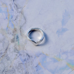 Chevron Liso Plata - Listo para enviar